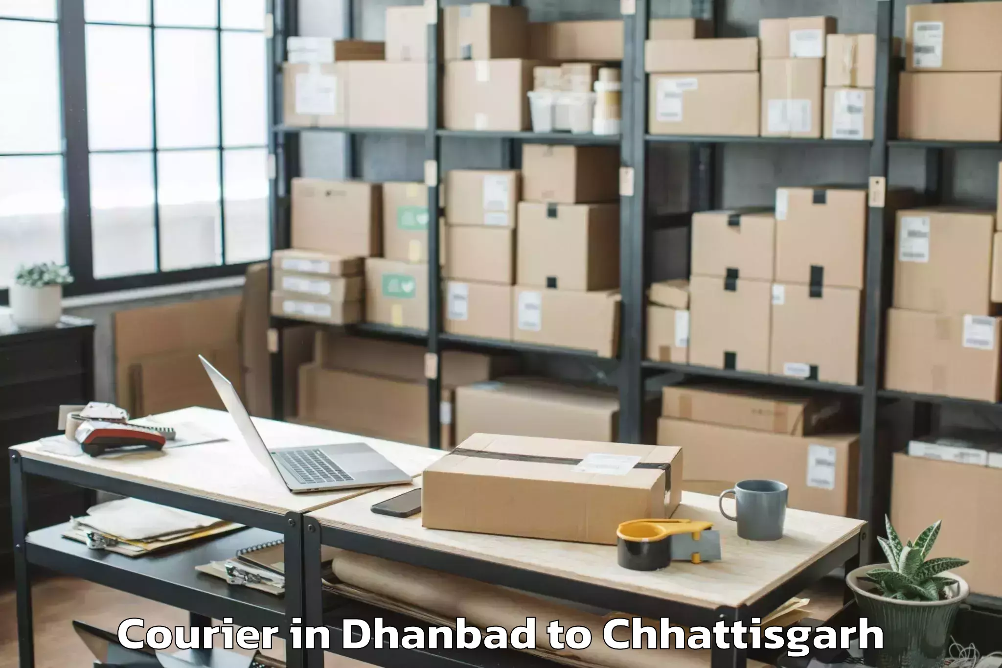 Book Dhanbad to Gaurela Courier Online